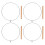 20Pièces Cadre Éventail Pliant Main Fer Bois DIY 3