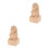 2Pièces Embouts De Tringle À Bois Khaki Design 3