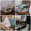 2St Bureaustoel Armsteun Pads Zwart Polyester Met Memory Foam 8