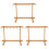 3Pièces Racks De Séchage En Bois De Hêtre Marron Pour Usage 4