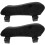 2St Bureaustoel Armsteun Pads Zwart Polyester Met Memory Foam 5
