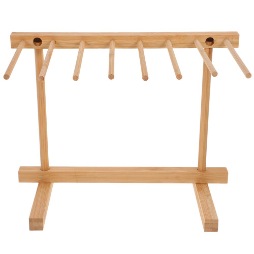 3Pièces Racks De Séchage En Bois De Hêtre Marron Pour Usage 1