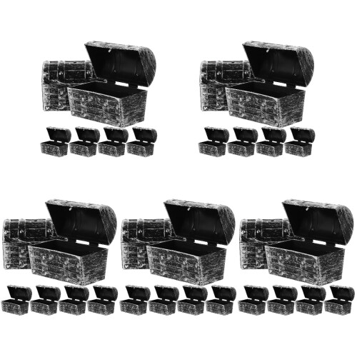 30Pièces Coffrets Mini PP Argent Pour Fêtes Bijoux 2