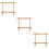 3Pièces Racks De Séchage En Bois De Hêtre Marron Pour Usage 11