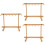 3Pièces Racks De Séchage En Bois De Hêtre Marron Pour Usage 8