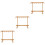 3Pièces Racks De Séchage En Bois De Hêtre Marron Pour Usage 7