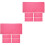 10Pièces Linge De Cage Pour Cochons D'inde Rose Microfibre Lavable 5