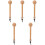 5Pièces Maillet En Bois Khaki Portable Pour Formage De Baseball 5