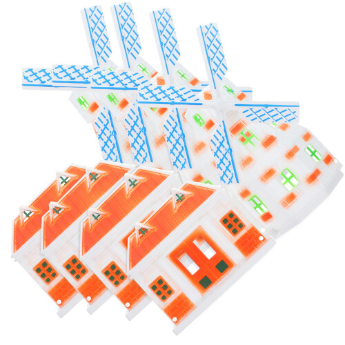 12Pièces Mini À Vent Plastique