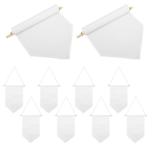 3Pièces Bannières Lin Beige Support Broches Bijoux À Suspendre