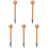 5Pièces Maillet En Bois Khaki Portable Pour Formage De Baseball 4
