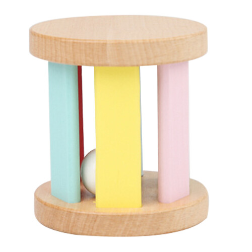 5Pièces Hochet Bois Bébé Coordination Main-Oeil Couleurs Attrayantes