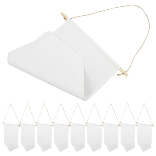 3Pièces Bannières Lin Beige Support Broches Bijoux À Suspendre 2
