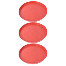 6Pièces Plateau Fodder Durable Rouge Pour Poulets Faisans