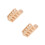 2Pièces Suspendue Bois Khaki Pour Petits Animaux 4