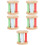 5Pièces Hochet Bois Bébé Coordination Main-Oeil Couleurs Attrayantes 9
