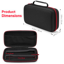 4Pièces Pochette Microphone Eva Noire Protection Solide Anti-Choc