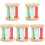5Pièces Hochet Bois Bébé Coordination Main-Oeil Couleurs Attrayantes 4