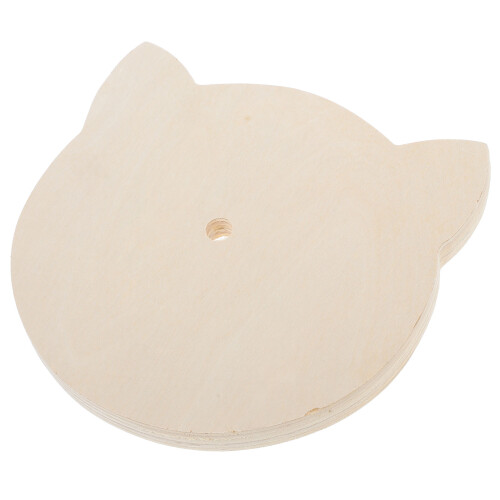 3Pièces Murale Chat, Bois Durable Khaki Pour Jeux DIY