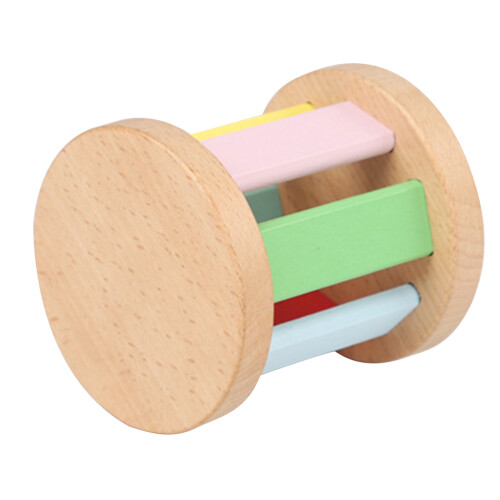 5Pièces Hochet Bois Bébé Coordination Main-Oeil Couleurs Attrayantes 1