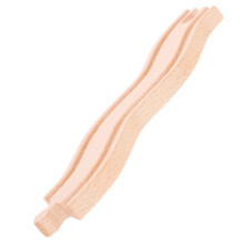 4Pièces Rails En Bois Khaki Pour Train Jeu De Construction DIY Enfants