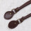 1Paire Bretelle Sac À Main Cuir Véritable Café, Élégante Robuste 5