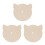 3Pièces Murale Chat, Bois Durable Khaki Pour Jeux DIY 8