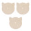 3Pièces Murale Chat, Bois Durable Khaki Pour Jeux DIY 4