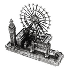 3Pièces Décor London Bridge Big En Alliage Argenté Pour Table