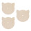 3Pièces Murale Chat, Bois Durable Khaki Pour Jeux DIY 5