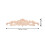 4Ensembles Élément Bois Sculpté Beige Pour Ornement Design 8