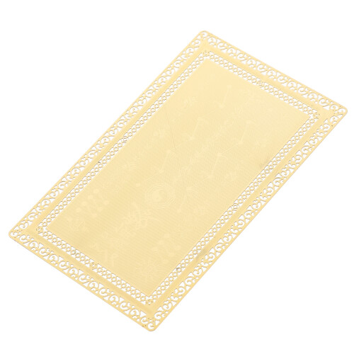 5Pièces Cartes Amulettes En Cuivre , Compactes Décor 2