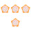 4Pièces Jouets L'heure Orange Durable Pour Enfants 5