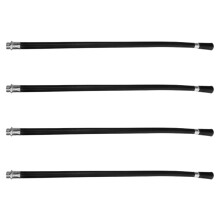 8Pièces Tuyau Discharge Noir Extincteur Poudre Durable Sûr Polyvalent