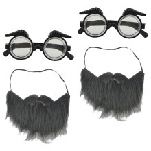 10Ensembles Accessoires Costume Barbe Et Lunettes Pour Soirée