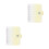 2Pièces Protège- Transparent PVC Portable Multi Usage 7