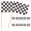 1440Pièces Pics À Drapeaux Carreaux Noir Pour De Course 1