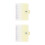 2Pièces Protège- Transparent PVC Portable Multi Usage 8