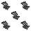 30Pièces Pivot Nylon Couvercle Noir Facile À Installer 4