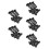 30Pièces Pivot Nylon Couvercle Noir Facile À Installer 6