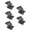 30Pièces Pivot Nylon Couvercle Noir Facile À Installer 9