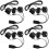 4Ensembles Adaptateur Audio Auto Noir ABS Sans Fil 5.0 Simple Usage 7
