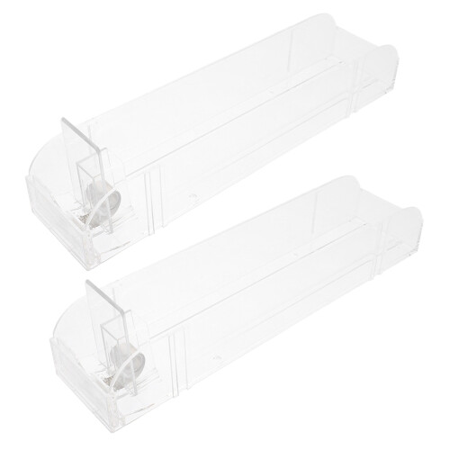 4Pcs Clear Automatic Display Rack for Supermarket Use