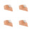 4Pièces Ponçage Bois Multi Couleurs - Outil Poli Main Résistant 6