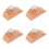 4Pièces Ponçage Bois Multi Couleurs - Outil Poli Main Résistant 5
