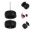 1Ensemble Roues Noires En Caoutchouc Pour Accessoires Rc 1:64 5