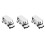 3Pièces Golf Miniature Blanche Alliage Collection Décor Enfant 9