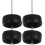 1Ensemble Roues Noires En Caoutchouc Pour Accessoires Rc 1:64 8