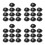 40Pièces Filets Mesh Chignon Clips Cheveux Pour Femmes 8