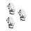 3Pièces Golf Miniature Blanche Alliage Collection Décor Enfant 5